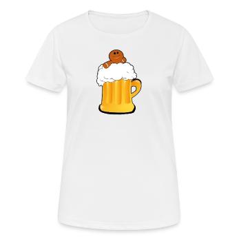 Beer Pool - T-shirt respirant Femme - blanc - Devant - AI Model Female 172 dark (172cm)