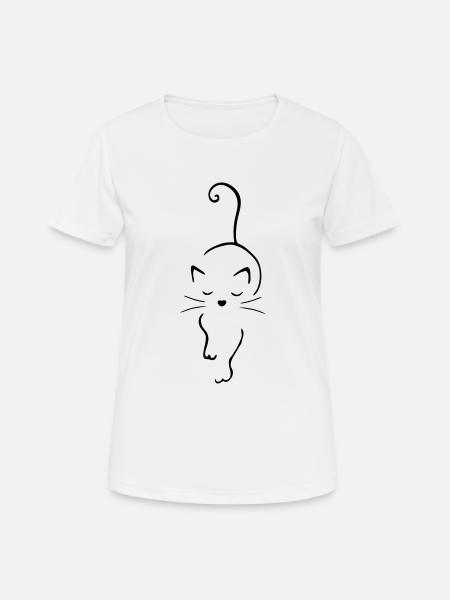 Cat art - Women's Breathable T-Shirt - white
