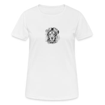 Lion - Women's Breathable T-Shirt - white - Front - AI Model Female 172 dark (172cm)