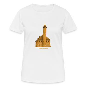 Freilassing Museum Berchtesgaden Oberbayern - Frauen T-Shirt atmungsaktiv - Weiß - Vorne - AI Model Female 172 dark (172cm)