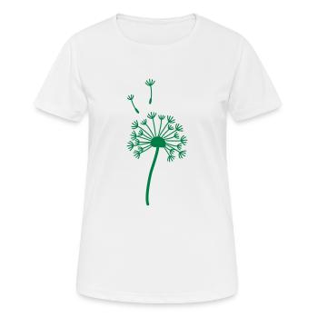 Dandelion in your desired color - vector - Women's Breathable T-Shirt - white - Front - AI Model Female 172 dark (172cm)