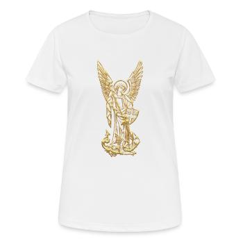 Michel Archange - T-shirt respirant Femme - blanc - Devant - AI Model Female 172 dark (172cm)