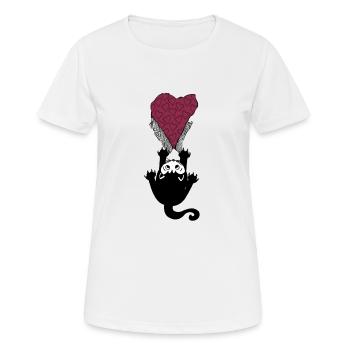 Tearing Love -Gold Bud - T-shirt respirant Femme - blanc - Devant - AI Model Female 172 dark (172cm)