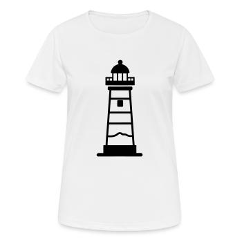 Leuchtturm - Frauen T-Shirt atmungsaktiv - Weiß - Vorne - AI Model Female 172 dark (172cm)