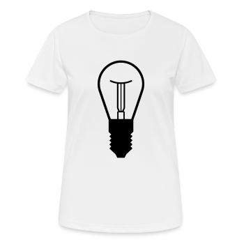 ampoule - T-shirt respirant Femme - blanc - Devant - AI Model Female 172 dark (172cm)
