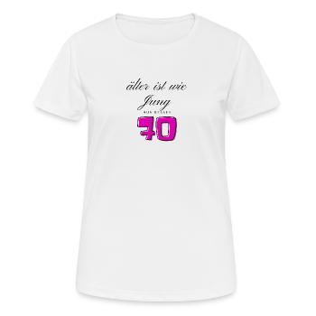 70th Birthday - Women's Breathable T-Shirt - white - Front - AI Model Female 172 dark (172cm)