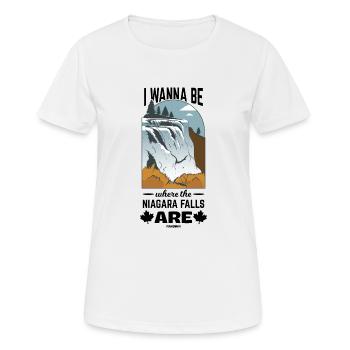 Canada - Women's Breathable T-Shirt - white - Front - AI Model Female 172 dark (172cm)