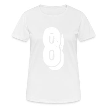 Maillot à 8 chiffres - T-shirt respirant Femme - blanc - Devant - AI Model Female 172 dark (172cm)