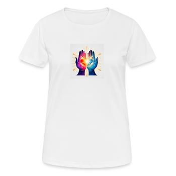 Sunshine premium - Frauen T-Shirt atmungsaktiv - Weiß - Vorne - AI Model Female 172 dark (172cm)