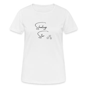 Shooting Star - Frauen T-Shirt atmungsaktiv - Weiß - Vorne - AI Model Female 172 dark (172cm)