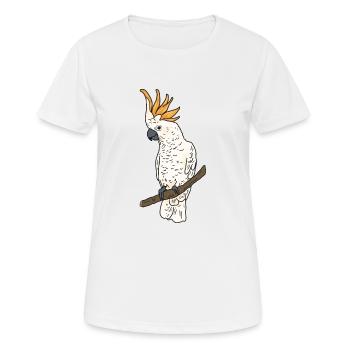 Cockatoo Bird Parrot - Orange-hooded cockatoo - Women's Breathable T-Shirt - white - Front - AI Model Female 172 dark (172cm)