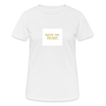 Louer mon cœur - T-shirt respirant Femme - blanc - Devant - AI Model Female 172 dark (172cm)