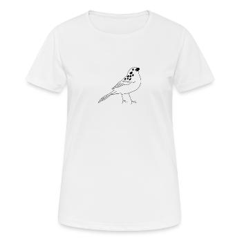 Vogel - Frauen T-Shirt atmungsaktiv - Weiß - Vorne - AI Model Female 172 dark (172cm)