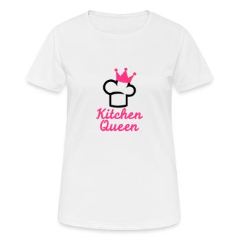 Kitchen Queen - Women's Breathable T-Shirt - white - Front - AI Model Female 172 dark (172cm)
