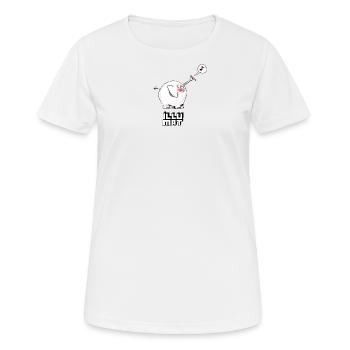 Trompettiste - T-shirt respirant Femme - blanc - Devant - AI Model Female 172 dark (172cm)