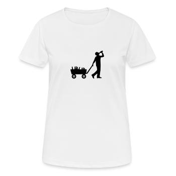 Alcool - T-shirt respirant Femme - blanc - Devant - AI Model Female 172 dark (172cm)