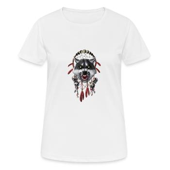 Werwolf-Traumfänger - Frauen T-Shirt atmungsaktiv - Weiß - Vorne - AI Model Female 172 dark (172cm)