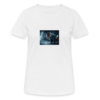 Detektiv Fuchs - Frauen T-Shirt atmungsaktiv - Weiß - Vorne - AI Model Female 172 dark (172cm)