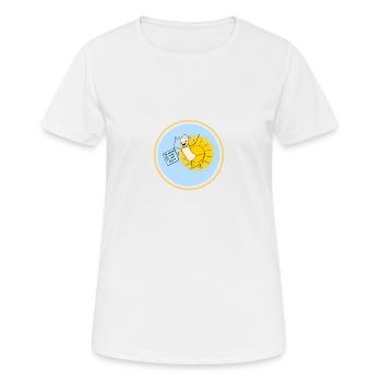 Alfred scheint die Sonne aus dem Hintern - Frauen T-Shirt atmungsaktiv - Weiß - Vorne - AI Model Female 172 dark (172cm)