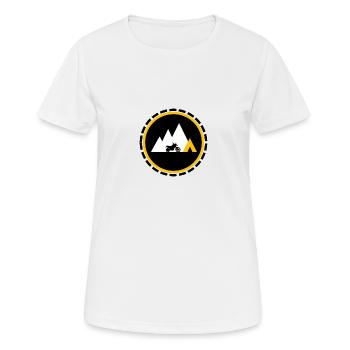 Enduro Fun - T-shirt respirant Femme - blanc - Devant - AI Model Female 172 dark (172cm)