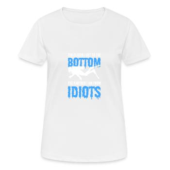 Further away from idiots diver poison - Women's Breathable T-Shirt - white - Front - AI Model Female 172 dark (172cm)