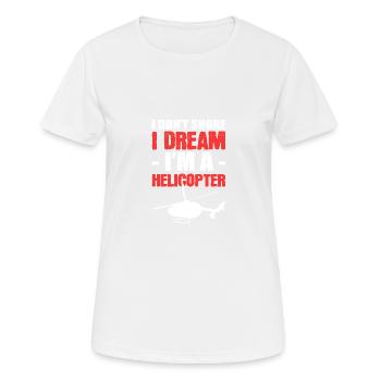 Je ne ronfle pas le cadeau de comédien - T-shirt respirant Femme - blanc - Devant - AI Model Female 172 dark (172cm)
