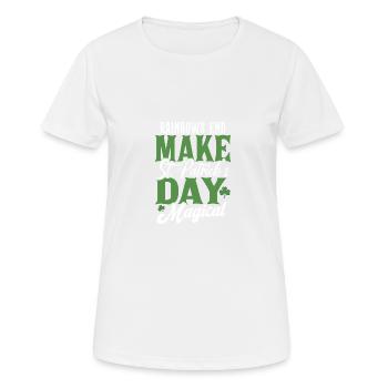 Rainbows End machen den St. Patricks Day magisch - Frauen T-Shirt atmungsaktiv - Weiß - Vorne - AI Model Female 172 dark (172cm)