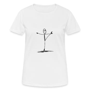 ballet - T-shirt respirant Femme - blanc - Devant - AI Model Female 172 dark (172cm)
