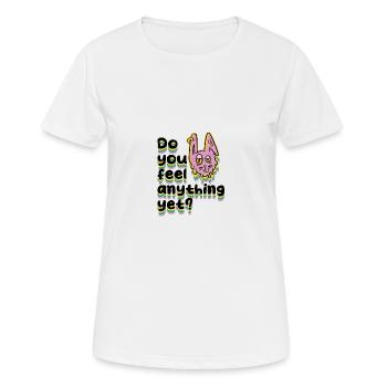 Ressentez-vous encore quelque chose - T-shirt respirant Femme - blanc - Devant - AI Model Female 172 dark (172cm)