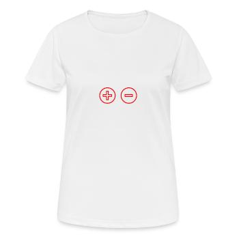 Strom - Frauen T-Shirt atmungsaktiv - Weiß - Vorne - AI Model Female 172 dark (172cm)
