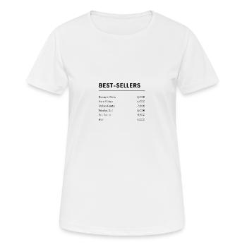 Boissons les plus vendues - T-shirt respirant Femme - blanc - Devant - AI Model Female 172 dark (172cm)