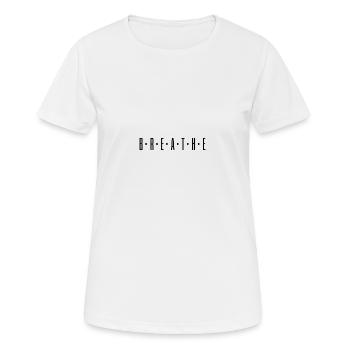 Cool Yoga Saying Gift Yogi - Women's Breathable T-Shirt - white - Front - AI Model Female 172 dark (172cm)