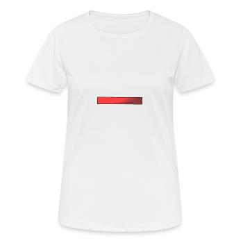 Roter Balken Farbverlauf - Frauen T-Shirt atmungsaktiv - Weiß - Vorne - AI Model Female 172 dark (172cm)