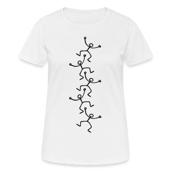 Figuren / figures - Frauen T-Shirt atmungsaktiv - Weiß - Vorne - AI Model Female 172 dark (172cm)
