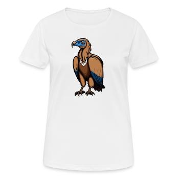 Vautour fauve - T-shirt respirant Femme - blanc - Devant - AI Model Female 172 dark (172cm)