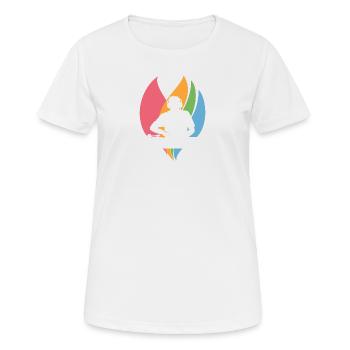 DJ Techno Rave - T-shirt respirant Femme - blanc - Devant - AI Model Female 172 dark (172cm)