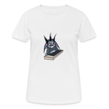 Computer - Women's Breathable T-Shirt - white - Front - AI Model Female 172 dark (172cm)