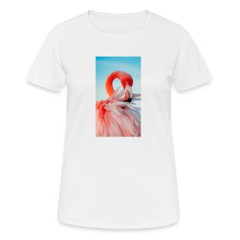 Flamingo Collection - Women's Breathable T-Shirt - white - Front - AI Model Female 172 dark (172cm)