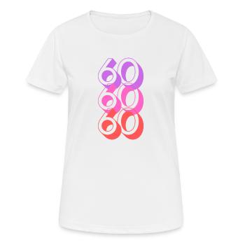 Idée Cadeau Femme 60 ans - T-shirt respirant Femme - blanc - Devant - AI Model Female 172 dark (172cm)