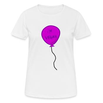 balloon - Women's Breathable T-Shirt - white - Front - AI Model Female 172 dark (172cm)