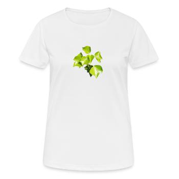 Efeu – Immergrüne Verbundenheit - Frauen T-Shirt atmungsaktiv - Weiß - Vorne - AI Model Female 172 dark (172cm)