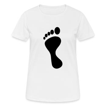pied - T-shirt respirant Femme - blanc - Devant - AI Model Female 172 dark (172cm)