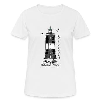 NORRSKÄR LIGHTHOUSE Textiles marins et cadeaux - T-shirt respirant Femme - blanc - Devant - AI Model Female 172 dark (172cm)