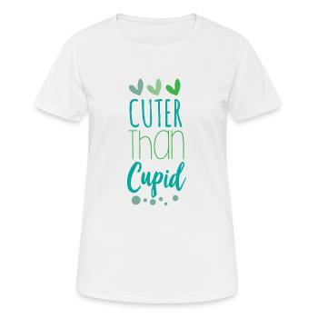 Süßer als Amor - Frauen T-Shirt atmungsaktiv - Weiß - Vorne - AI Model Female 172 dark (172cm)