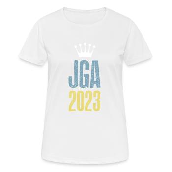 Jga 2023 Junggesellenabschied - Frauen T-Shirt atmungsaktiv - Weiß - Vorne - AI Model Female 172 dark (172cm)