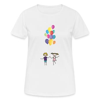 kindergeburtstag - Frauen T-Shirt atmungsaktiv - Weiß - Vorne - AI Model Female 172 dark (172cm)