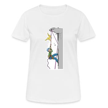 Libération en solo - T-shirt respirant Femme - blanc - Devant - AI Model Female 172 dark (172cm)