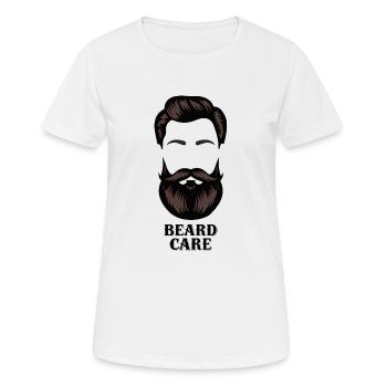 SOIN DE LA BARBE - T-shirt respirant Femme - blanc - Devant - AI Model Female 172 dark (172cm)