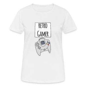 Gamer Retro DC - Frauen T-Shirt atmungsaktiv - Weiß - Vorne - AI Model Female 172 dark (172cm)