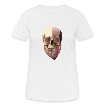 head and heart - Frauen T-Shirt atmungsaktiv - Weiß - Vorne - AI Model Female 172 dark (172cm)